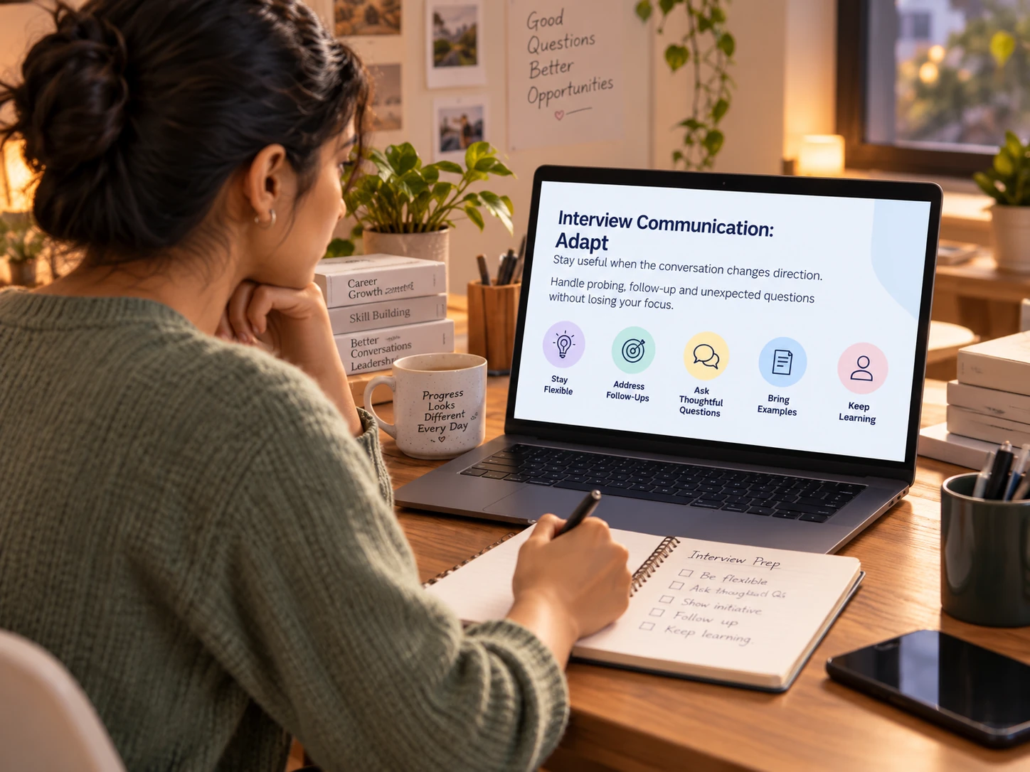Applying interview communication in a real selection moment