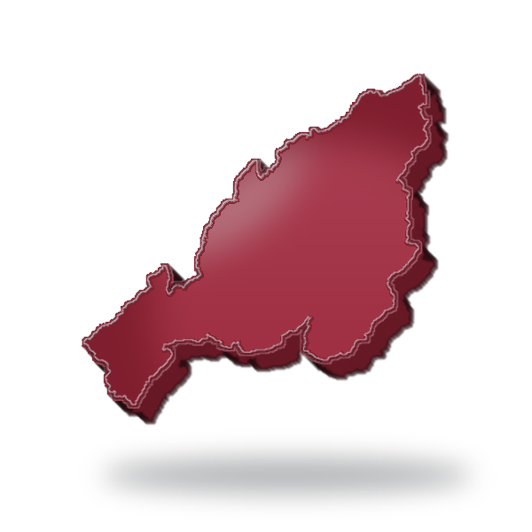 3D map of Nagaland
