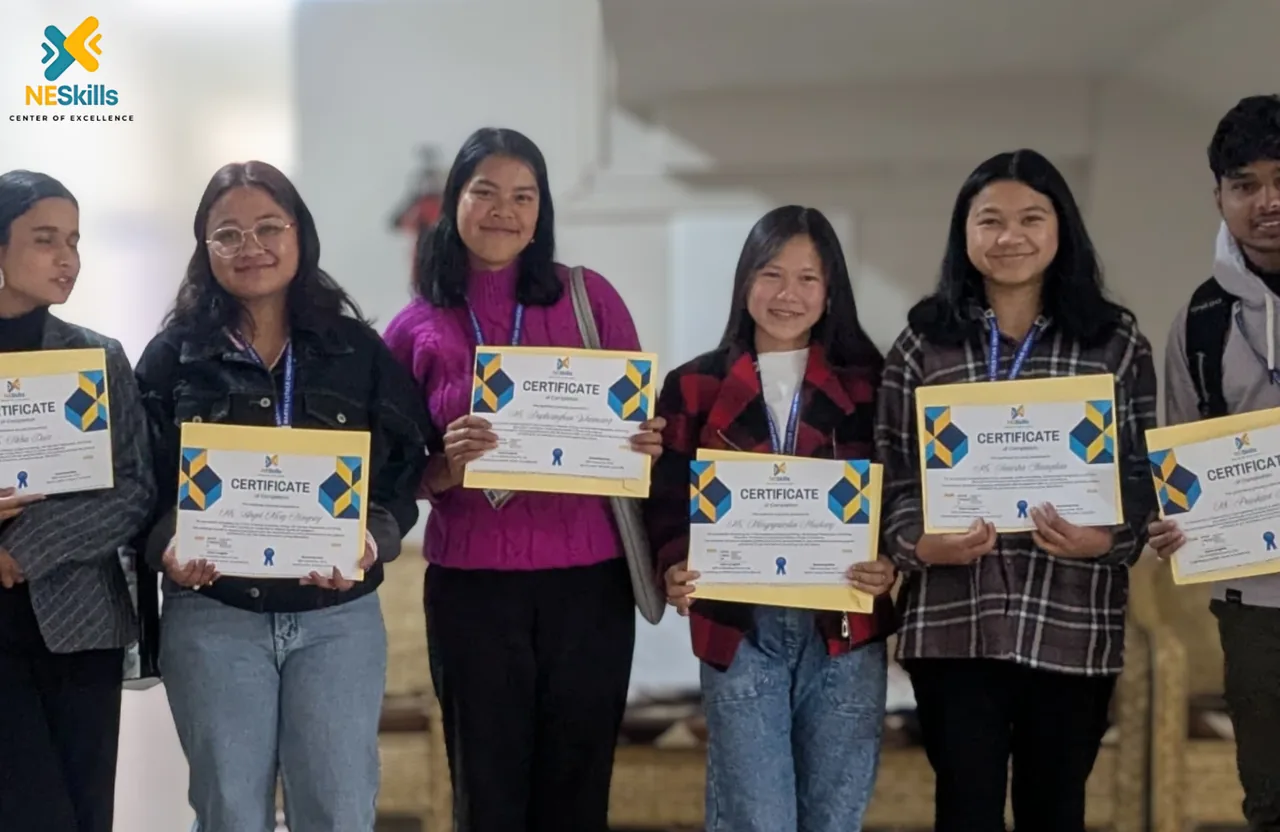 Learners holding certificates associated with NESkills programs