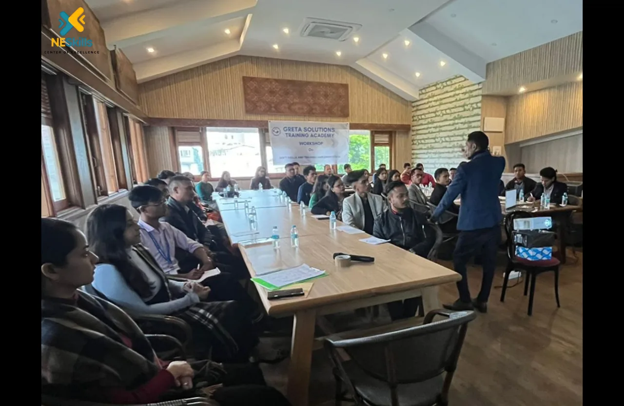 Arjun Lyngdoh facilitating an interactive communication workshop