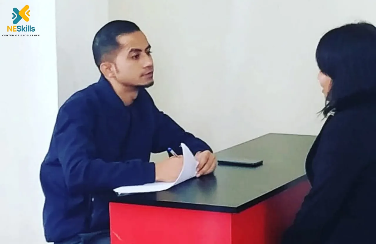 Mock interview practice during NESkills coaching